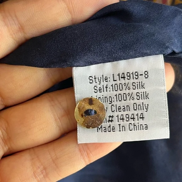 Johnny Was Jade Riley Silk Peasant Blouse S - Picture 16 of 16